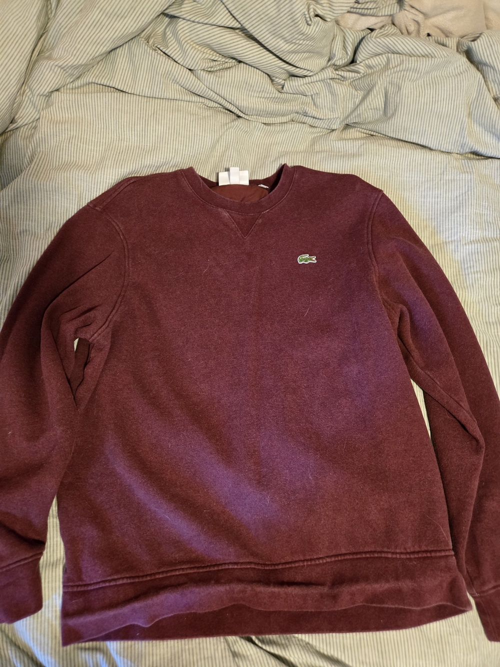 Lacoste Women's Crewneck Sweatshirt - Burgundy